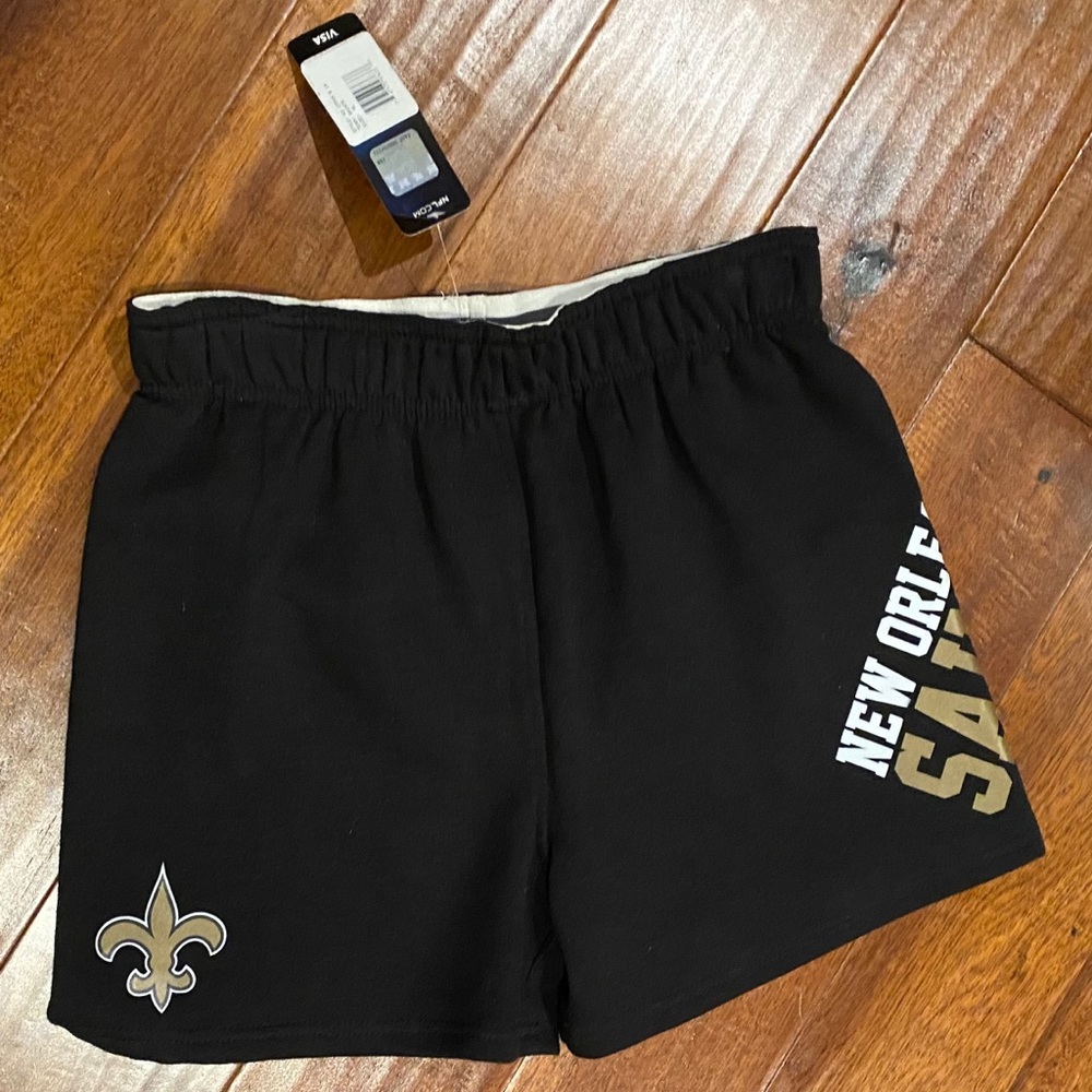 Girls ⚜️ New Orleans Saints ⚜️ shorts XL16 NWT